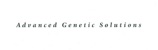 ADVANCED GENETIC SOLUTIONS logo