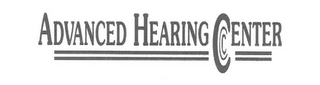 ADVANCED HEARING CENTER logo