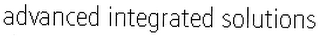 ADVANCED INTEGRATED SOLUTIONS logo