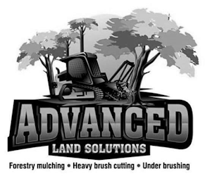ADVANCED LAND SOLUTIONS FORESTRY MULCHING · HEAVY BRUSH CUTTING · UNDER BRUSHING logo