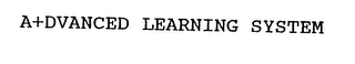 A+DVANCED LEARNING SYSTEM logo