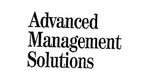 ADVANCED MANAGEMENT SOLUTIONS logo