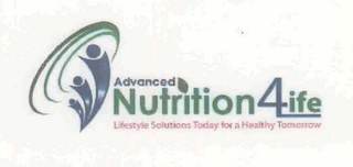 ADVANCED NUTRITION 4 LIFE LIFESTYLE SOLUTIONS TODAY FOR A HEALTHY TOMORROW logo