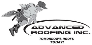 ADVANCED ROOFING INC. TOMORROW'S ROOFS TODAY! logo