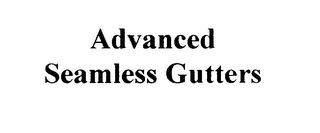 ADVANCED SEAMLESS GUTTERS logo