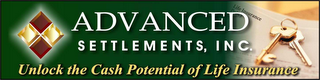 ADVANCED SETTLEMENTS INC.  UNLOCK THE CASH POTENTIAL OF LIFE INSURANCE LIFE INSURANCE POLICY logo