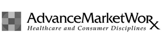 ADVANCEMARKETWORRX HEALTHCARE AND CONSUMER DISCIPLINES logo