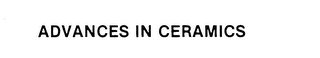 ADVANCES IN CERAMICS logo