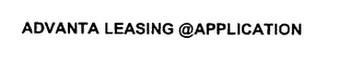 ADVANTA LEASING @APPLICATION logo