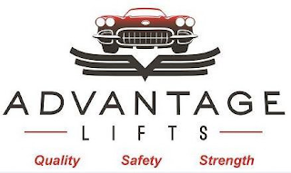 ADVANTAGE LIFTS QUALITY SAFETY STRENGTH V logo