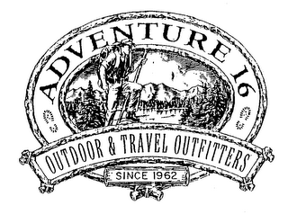 ADVENTURE 16 OUTDOOR & TRAVEL OUTFITTERS 30 YEARS logo