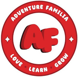 ADVENTURE FAMILIA AF LOVE LEARN GROW logo