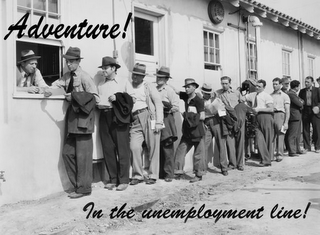 ADVENTURE! IN THE UNEMPLOYMENT LINE! logo