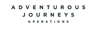 ADVENTUROUS JOURNEYS OPERATIONS logo
