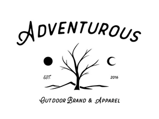 ADVENTUROUS OUTDOOR BRAND & APPAREL EST. 2016 logo