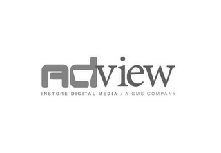ADVIEW INSTORE DIGITAL MEDIA / A GMS COMPANY logo