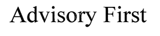 ADVISORY FIRST logo