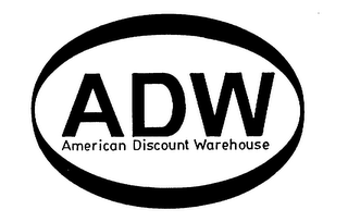 ADW AMERICAN DISCOUNT WAREHOUSE logo