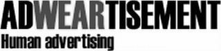 ADWEARTISEMENT HUMAN ADVERTISING logo