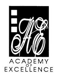 AE ACADEMY OF EXCELLENCE logo