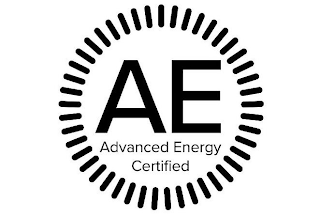 AE ADVANCED ENERGY CERTIFIED logo