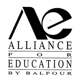 AE ALLIANCE FOR EDUCATION BY BALFOUR logo