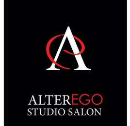 AE ALTER EGO STUDIO SALON logo