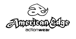 AE AMERICAN EDGE ACTIONWEAR logo