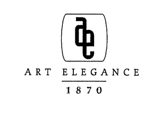 AE ART ELEGANCE 1870 logo