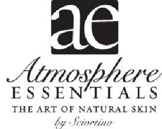 AE ATMOSPHERE ESSENTIALS THE ART OF NATURAL SKIN BY SCIORTINO logo
