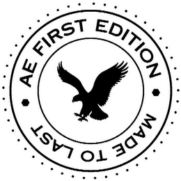 AE FIRST EDITION MADE TO LAST logo