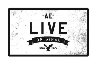 AE LIVE ORIGINAL USA 1977 logo