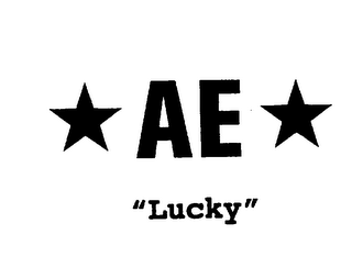 *AE* "LUCKY" logo