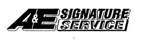A&E SIGNATURE SERVICE logo