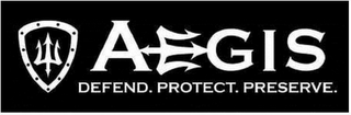 AEGIS DEFEND.PROTECT.PRESERVE. logo