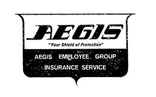 AEGIS YOUR SHIELD OF PROTECTON AEGIS EMPLOYEE GROUP INSURANCE SERVICE logo