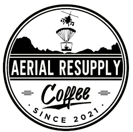 AERIAL RESUPPLY COFFEE · SINCE 2021 · logo