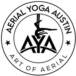 AERIAL YOGA AUSTIN AYA ART OF AERIAL logo