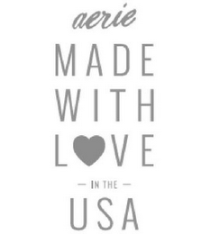 AERIE MADE WITH LOVE IN THE USA logo