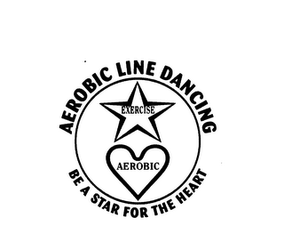 AEROBIC LINE DANCING BE A STAR FOR THE HEART EXERCISE AEROBIC logo