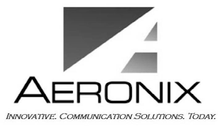AERONIX INNOVATIVE. COMMUNICATION SOLUTIONS. TODAY. logo
