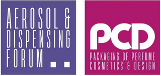 AEROSOL & DISPENSING FORUM PCD PACKAGING OF PERFUME COSMETICS & DESIGN logo