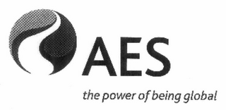 AES THE POWER OF BEING GLOBAL logo