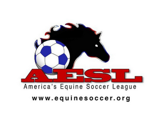 AESL AMERICA'S EQUINE SOCCER LEAGUE WWW.EQUINESOCCER.ORG logo