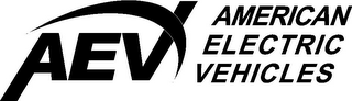 AEV AMERICAN ELECTRIC VEHICLES logo