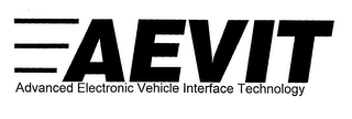 AEVIT ADVANCED ELECTRONIC VEHICLE INTERFACE TECHNOLOGY logo
