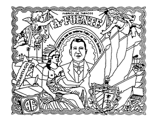 AF A-FUENTE FABRICA DE TABACOS ELABORADO CON LAS MEJORES HOJAS DE VILLA GONZALEZ SANTIAGO logo