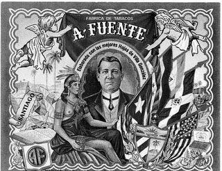 AF A FUENTE FABRICA DE TABACOS ELABORADO CON LAS MEJORES HOJAS DE VILLA GONZALEZ SANTIAGO logo