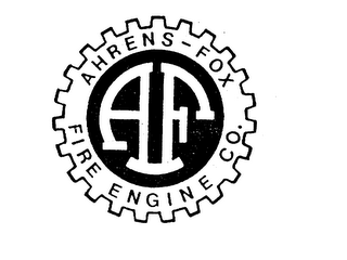 AF AHRENS-FOX FIRE ENGINE CO. logo