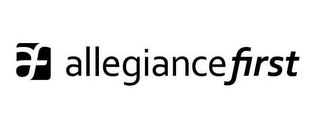 AF ALLEGIANCE FIRST logo